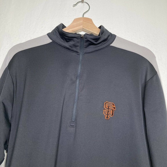 Antiqua San Francisco Giants Quarter Zip Performance Pullover Mens Size M - Picture 4 of 11